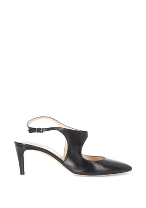 Giorgio Armani Pre-Owned cut-out leather slingback pumps - Black