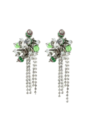 DRIES VAN NOTEN beaded drop earrings - Silver