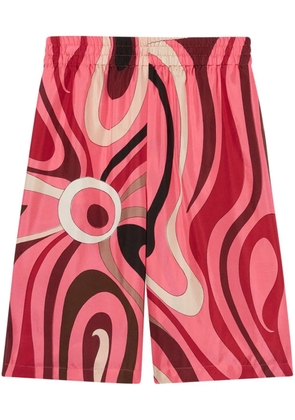 PUCCI abstract-print Bermuda shorts - Pink