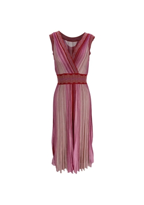 Missoni Pre-Owned striped knitted midi dress - Pink