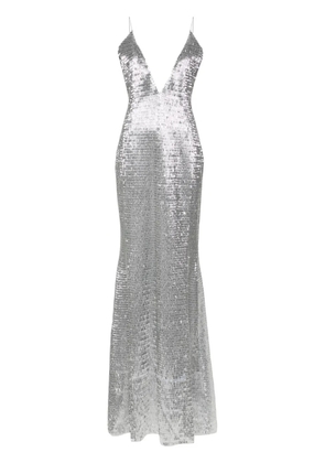 The New Arrivals Ilkyaz Ozel Claudie maxi dress - Silver