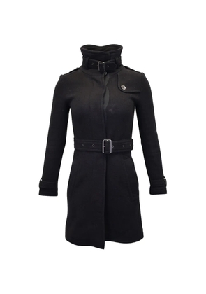 Burberry Pre-Owned belted wool coat - Black