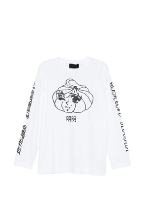 Simone Rocha printed long-sleeve T-shirt - White