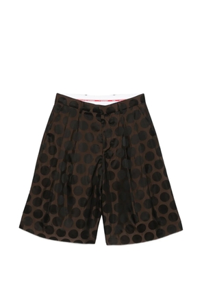 Charles Jeffrey Loverboy polka-dot tailored shorts - Brown