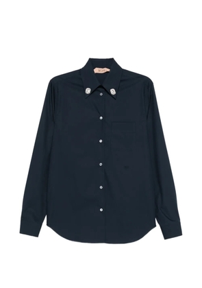 Nº21 embellished pocket blouse - Blue
