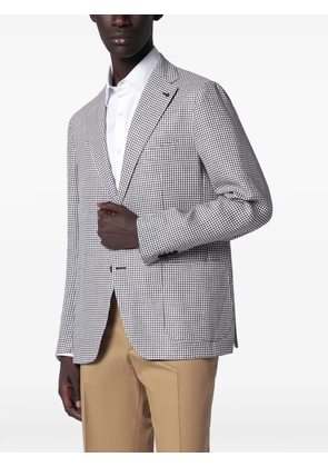 Tagliatore check-patterned blazer - Brown