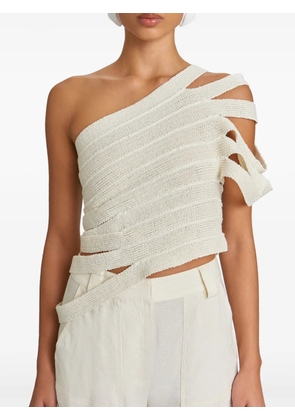 Cult Gaia Sashi knitted top - White