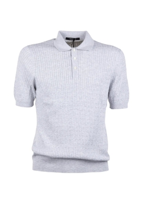 Tagliatore ribbed polo shirt - Grey