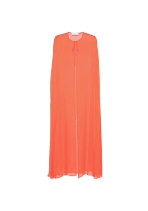 Raquel Diniz Bianca tie-neck cape - Orange