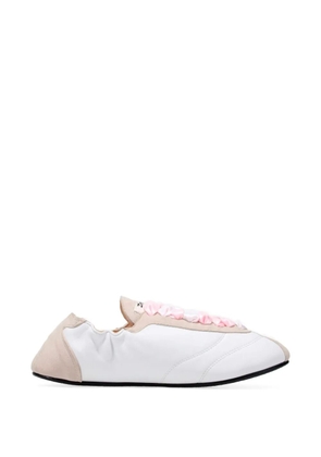Repetto ribbon lace up sneakers - White