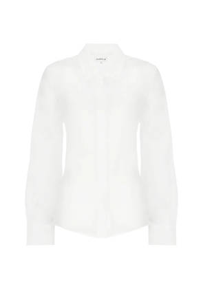 P.A.R.O.S.H. collared long-sleeve shirt - White