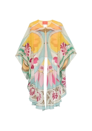 La DoubleJ floral cape - Yellow