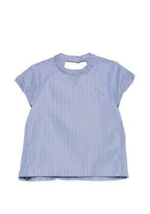 sacai striped T-shirt - Blue