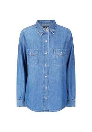 7 For All Mankind studded shirt - Blue