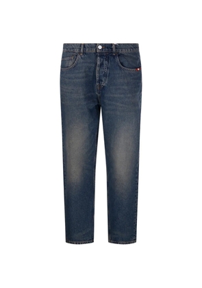 AMISH five-pockets button-fastening jeans - Blue