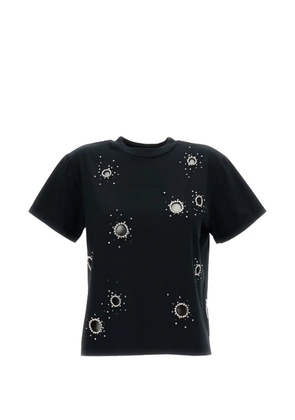 DES PHEMMES embellished T-shirt - Black