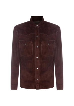 Salvatore Santoro chest-pockets leather jacket - Brown