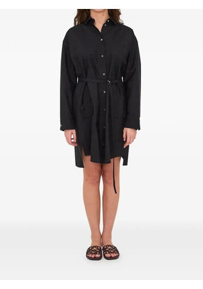LOEWE belt-waist mini dress - Black
