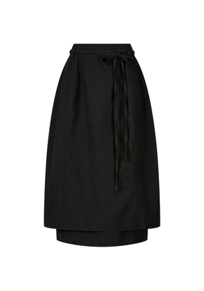 TOMBOY tie wrap skirt - Black