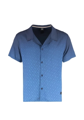 BOSS patterned short-sleeve shirt - Blue