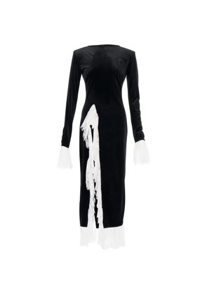 Ana Radu Velvet Lace dress - Black