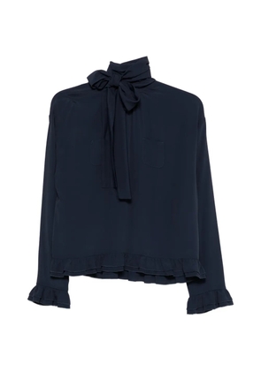 Nº21 ruffled shirt - Blue