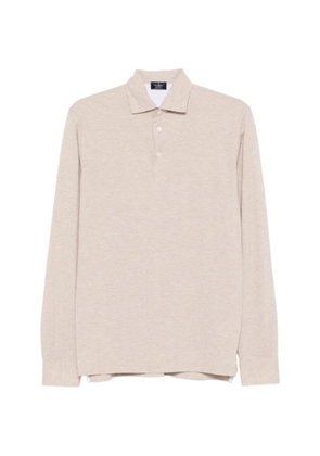 Barba long-sleeve polo shirt - Neutrals
