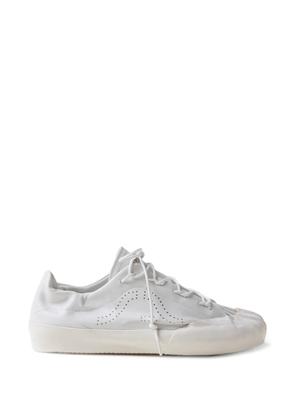 springa perforated leather sneakers - White