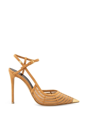 Elisabetta Franchi suede point-toe pumps - Neutrals