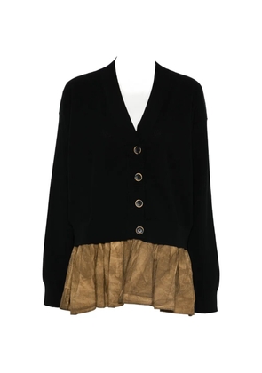 Uma Wang ruffle-detail cardigan - Black