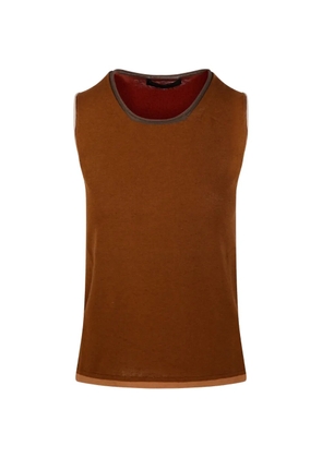 Fabrizio Del Carlo sleeveless top - Brown