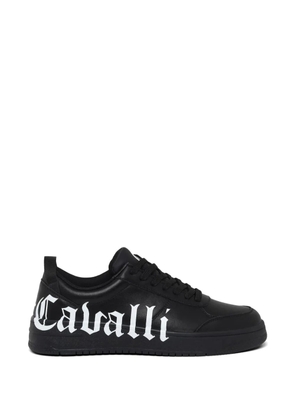 Just Cavalli logo-lettering sneakers - Black