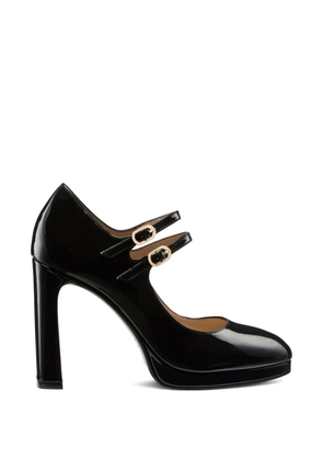 Stuart Weitzman Babette platform double-strap pumps - Black