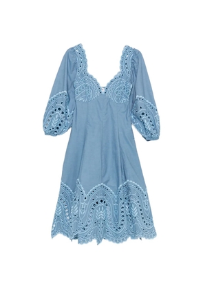 Charo Ruiz Ibiza Corbin puff-sleeves midi dress - Blue