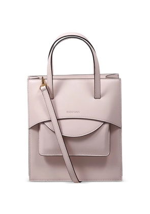 HIDESINS flap leather tote bag - Pink
