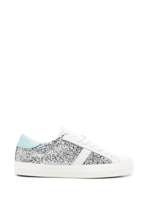 D.A.T.E. Hill Low glitter sneakers - Silver