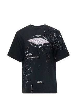 Ordinary Couture Code third dimension splatter T-shirt - Black