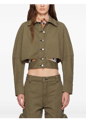 Eckhaus Latta Ellipse denim jacket - Green