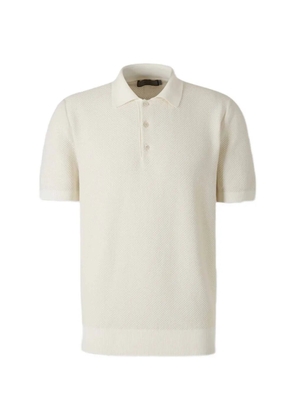 Canali textured polo shirt - Neutrals