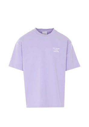 Drôle De Monsieur crewneck print T-shirt - Purple