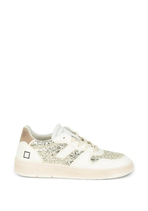 D.A.T.E. Court 2.0 glitter sneakers - Neutrals