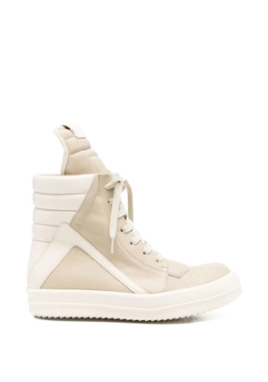 Rick Owens high top geobasket sneakers - Neutrals