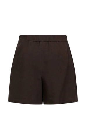 Blanca Vita elasticated pleated shorts - Brown