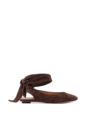 The Attico Cloe flat mules - Brown