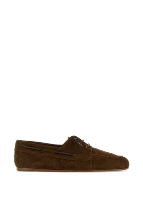 DSQUARED2 College suede boat shoes - Brown