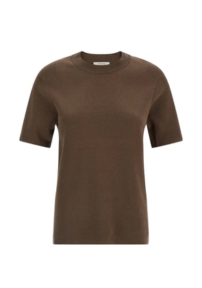 ENTIRE STUDIOS mercerized crew neck T-shirt - Brown
