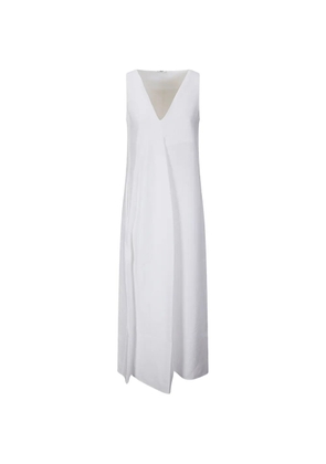 M.S.M Milano V-neck sleeveless dress - White