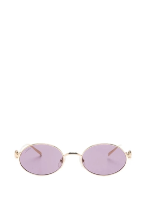 Cartier Eyewear oval-frame sunglasses - Gold