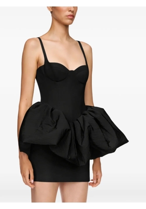 David Koma puff skirt-detail mini dress - Black
