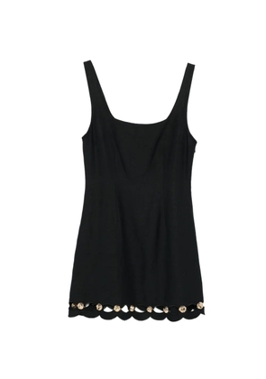 Simkhai scallop-trim mini dress - Black